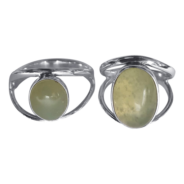 Sterling silver and jade on sale rings