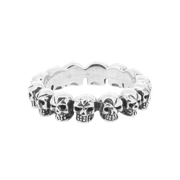 Skull on sale band ring