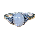 Folium Moonstone Silver Ring