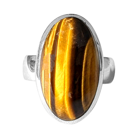 Quora Tiger`s Eye Siver Ring