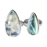 Osupa Blue Moonstone Siver Rings