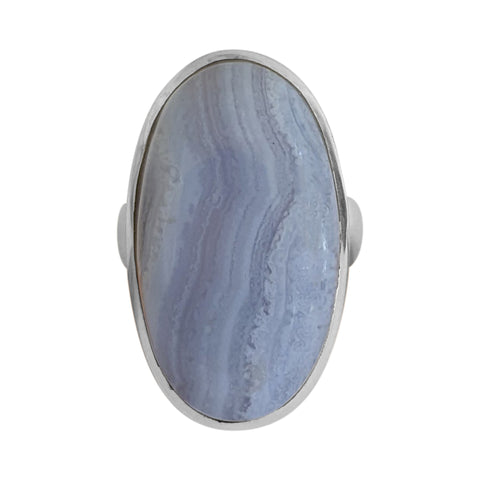 Resu Blue Lace Agate Silver Ring