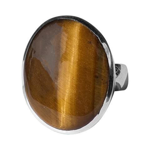 Boreal Tiger`s Eye Silver Ring