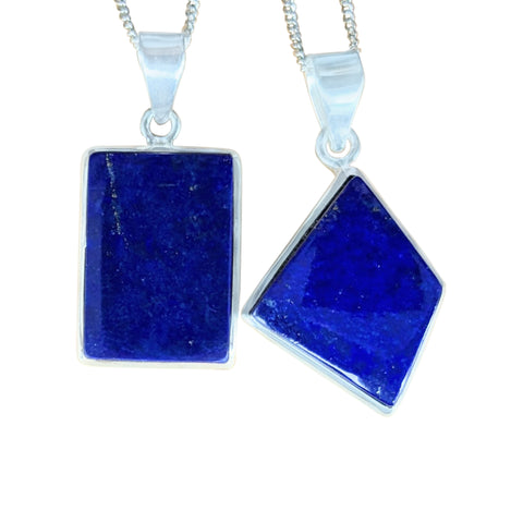 Oganjo Lapis Lazuli silver pendant and Chain