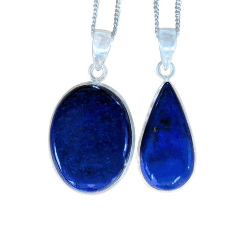 Estrella Lapis Lazuli Silver pendant and Chain