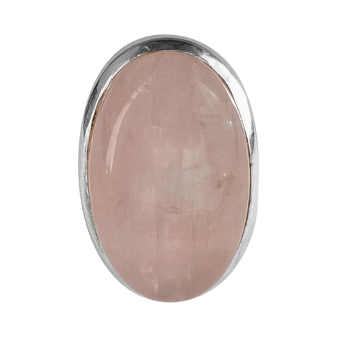 Anteros Rose Quartz Silver Ring