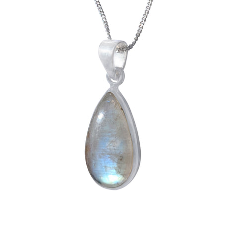 Vesta Moonstone Pendant and Chain