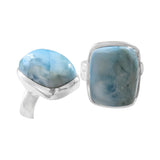 Onda Larimar Silver Ring