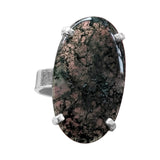 Tahlab Moss Agate Silver Ring