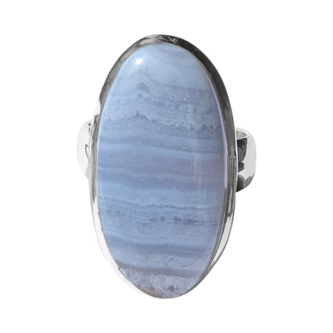 Renda Blue Lace Agate Silver Ring